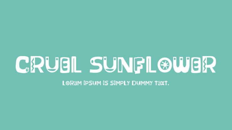 Cruel Sunflower Font