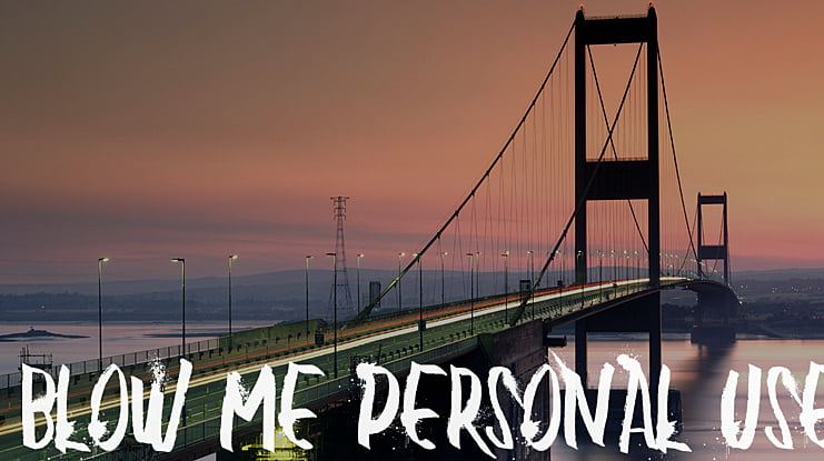 BLOW ME PERSONAL USE Font