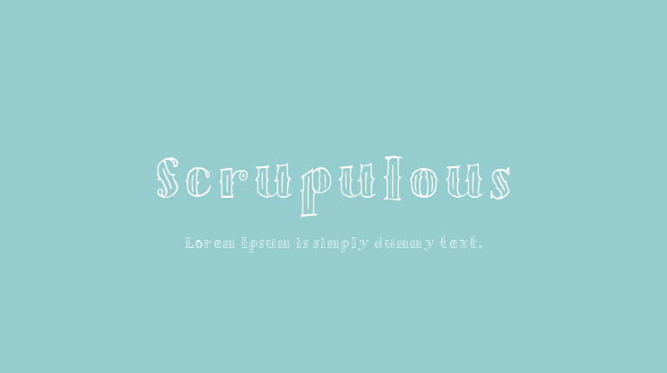 Scrupulous Font