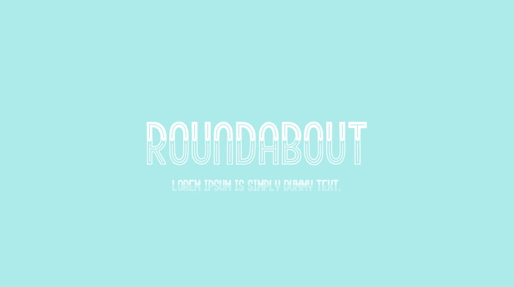 Roundabout Font Family