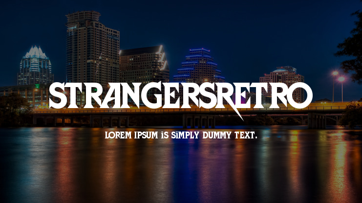 StrangersRetro Font