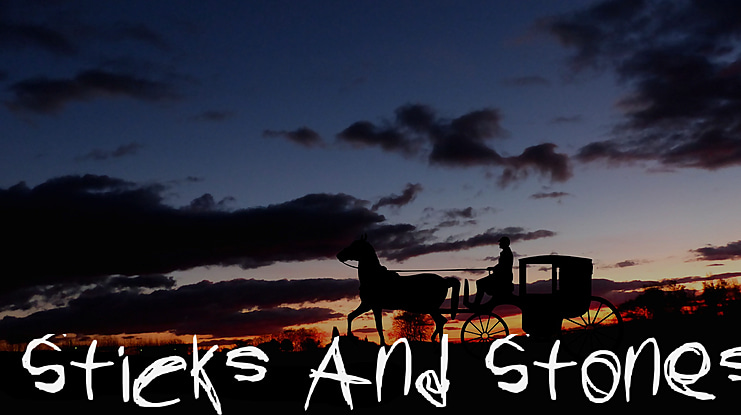 Sticks And Stones Font