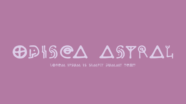 Odisea Astral Font