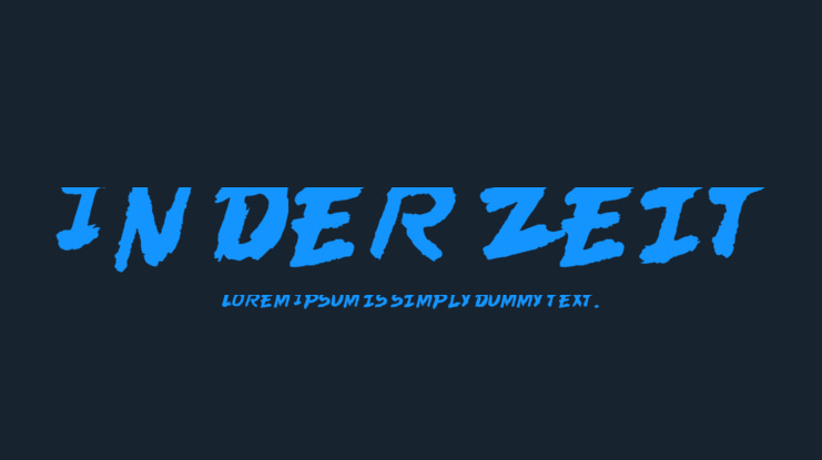 In der Zeit Font