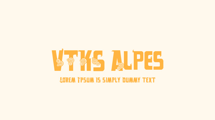 VTKS Alpes Font