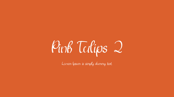 Pink Tulips 2 Font
