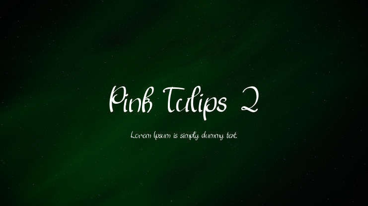 Pink Tulips 2 Font