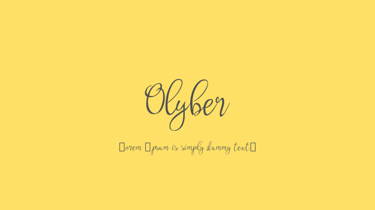 Olyber Font