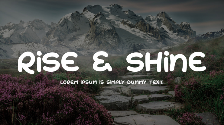Rise & Shine Font Family