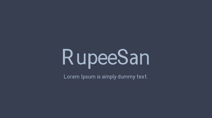 RupeeSan Font