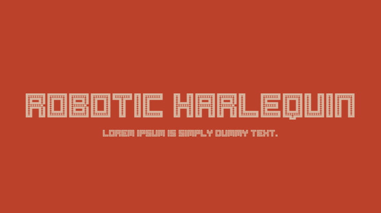 Robotic Harlequin Font Family