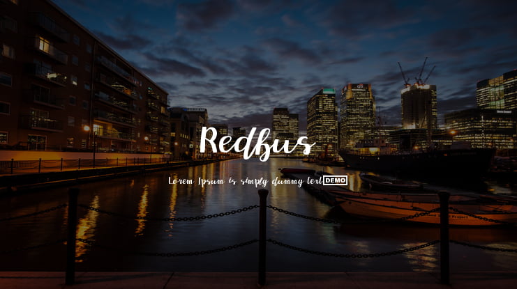 Redbus Font