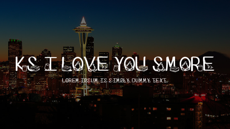 Ks I Love You Smore Font