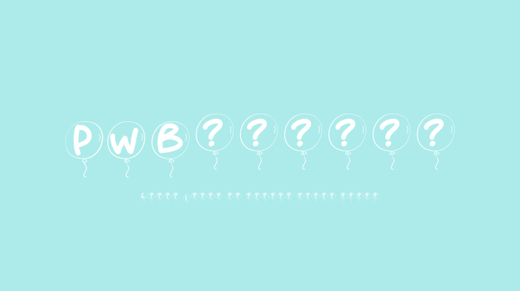 PWBalloon Font
