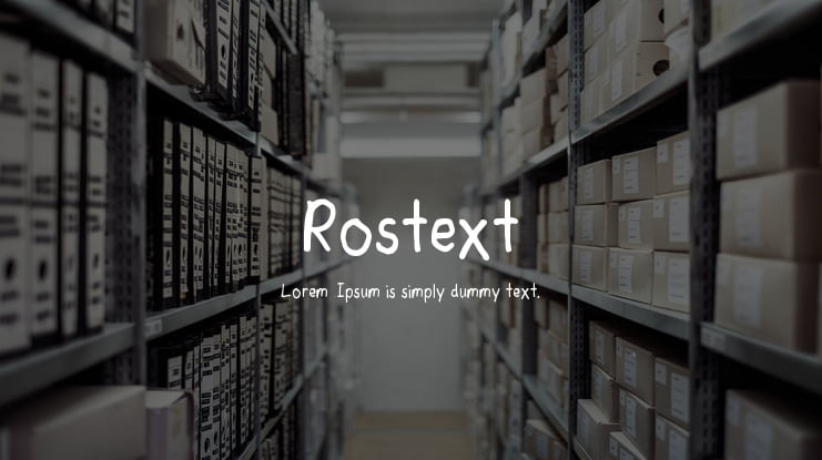Rostext Font