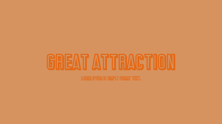 Great Attraction Font