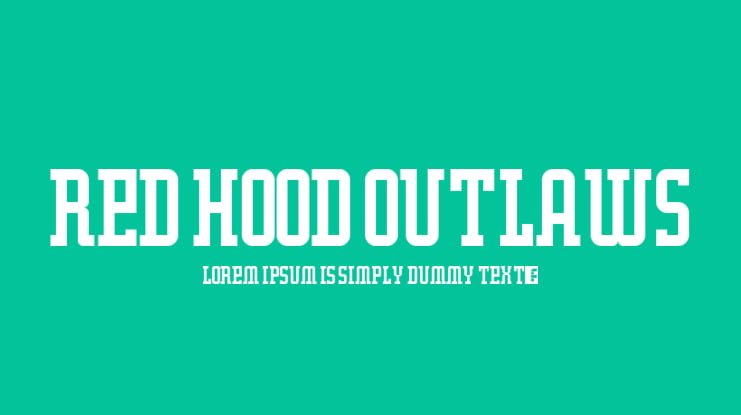 Red Hood Outlaws Font