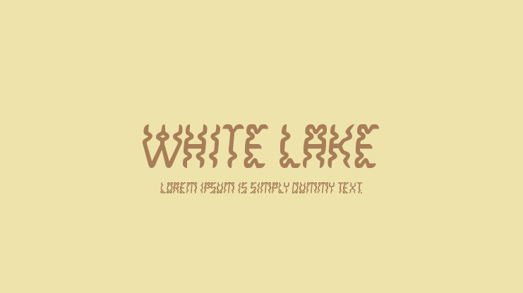 White Lake Font