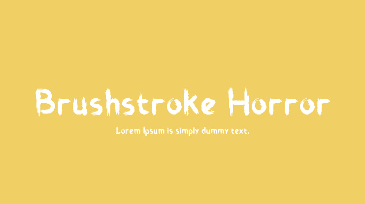 Brushstroke Horror Font