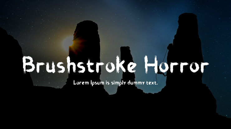 Brushstroke Horror Font