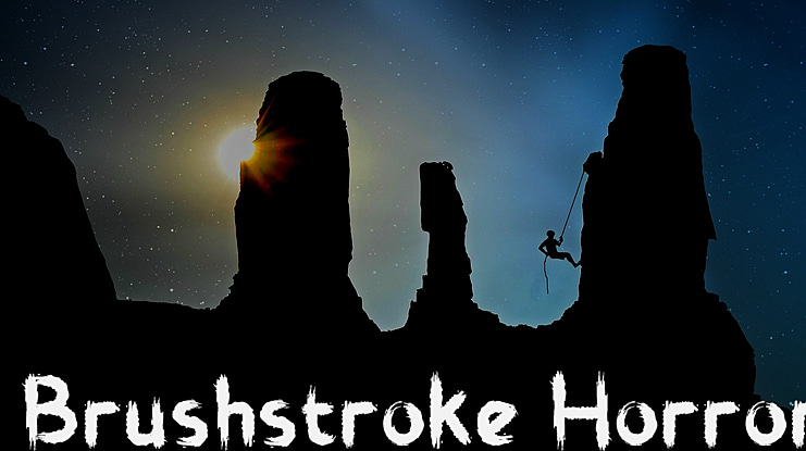 Brushstroke Horror Font