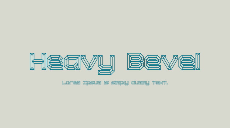 Heavy Bevel Font