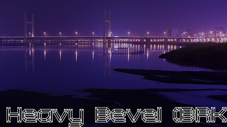 Heavy Bevel Font