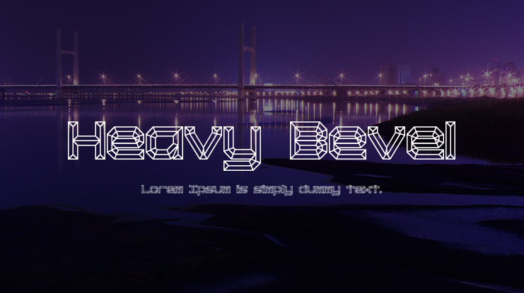 Heavy Bevel Font