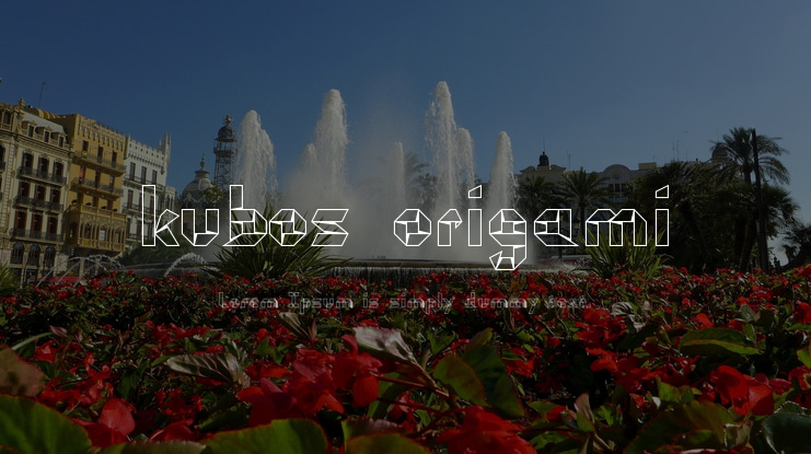 kubos origami Font