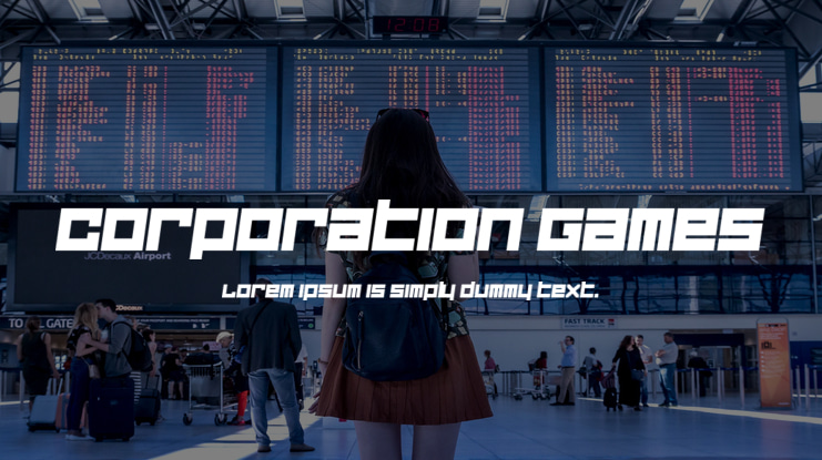 Corporation Games Font Family