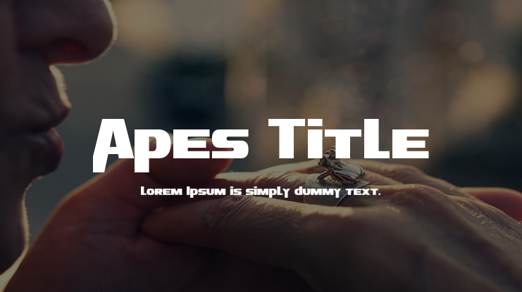 Apes Title Font