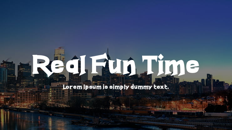 Real Fun Time Font