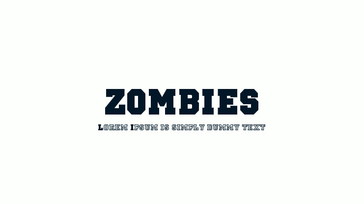 ZOMBIES Font