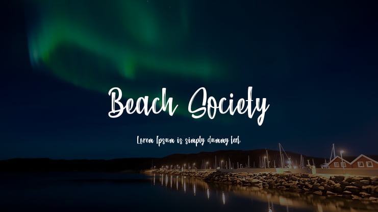 Beach Society Font Family