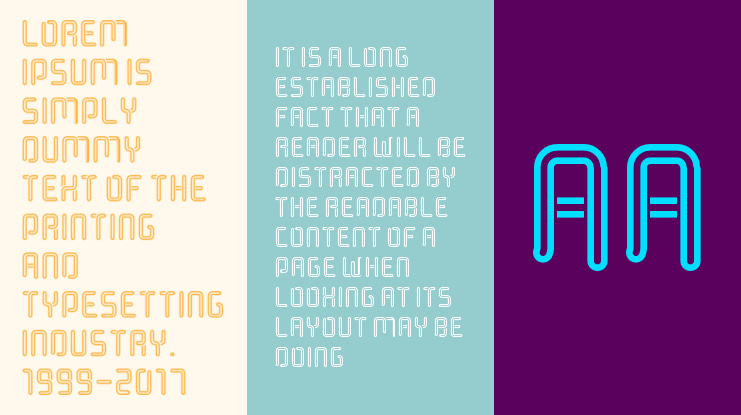 Halogen Gas Lights Font