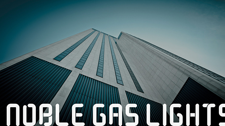 Noble Gas lights Font