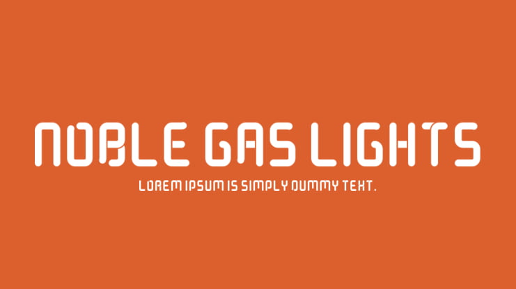 Noble Gas lights Font