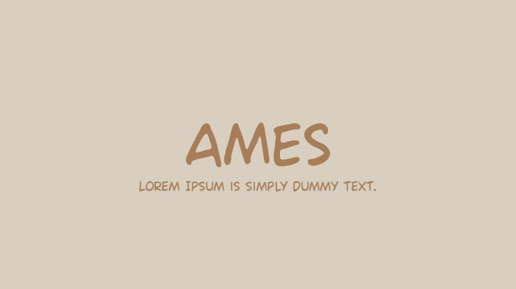 Ames Font