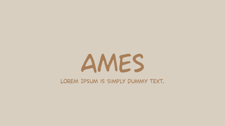 Ames Font