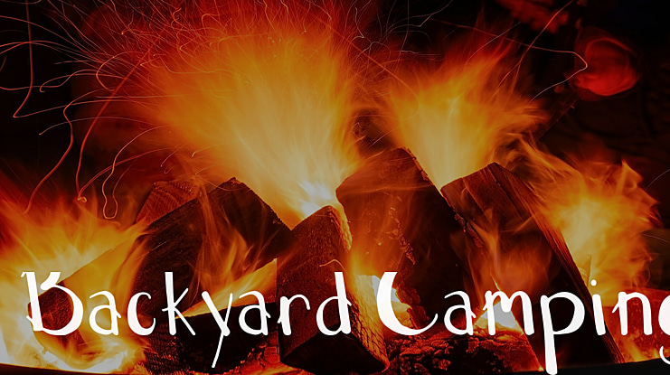 Backyard Camping Font