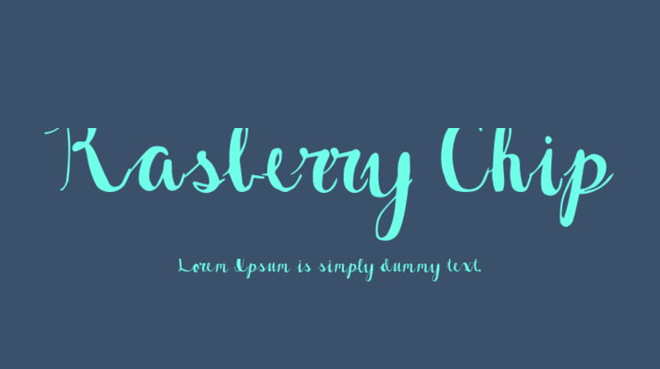 Rasberry Chip Font
