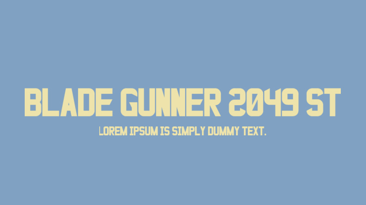 Blade Gunner 2049 St Font