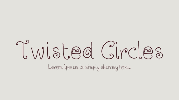 Twisted Circles Font