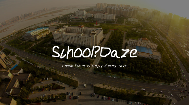 School_Daze Font