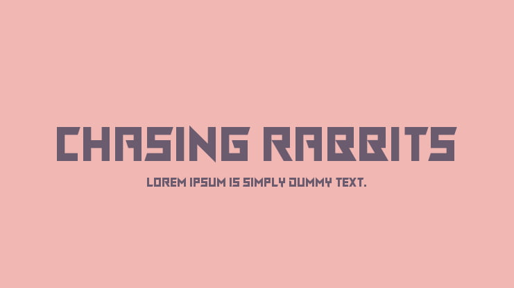 Chasing Rabbits Font