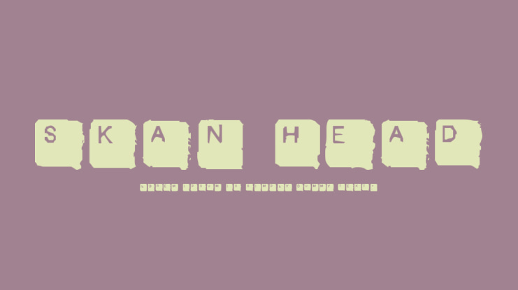 Skan Head Font