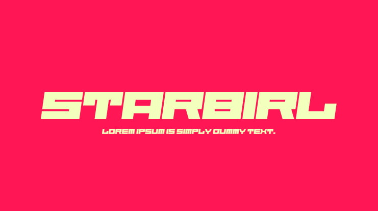 Starbirl Font