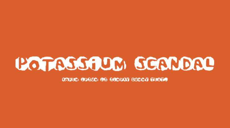 Potassium Scandal Font