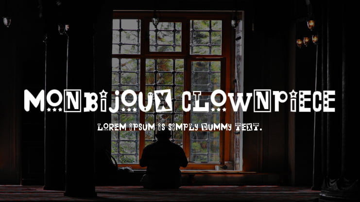 Monbijoux Clownpiece Font
