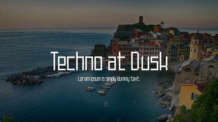 Techno at Dusk Font